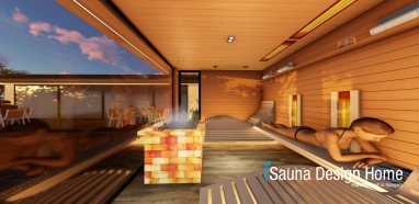 Sauna in terrace