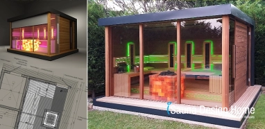 Unique premium sauna house building