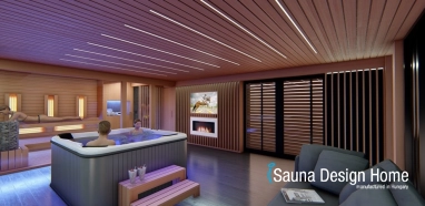 Sauna with jacuzzi