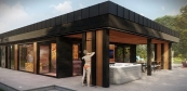 shower and terrace