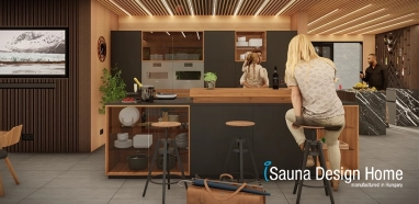Kitchen and dining counter