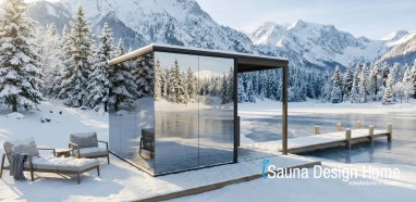 Sauna in winter