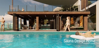  Sauna house with pool
